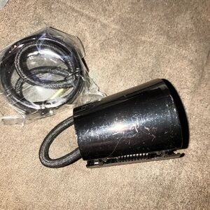 Gunmetal Hair Clip with Elastic Bands